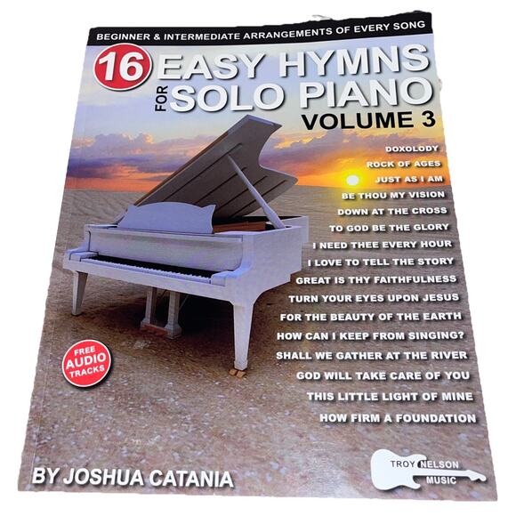 16 Easy Hymns for Solo Piano, Volume 3: Beginner and Intermediate Arrangements - Picture 1 of 5